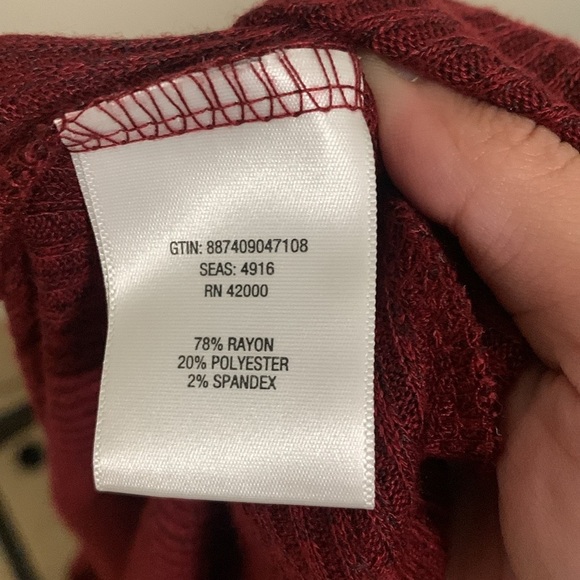 Adam Levine Collection Burgundy Dress Size XL - Picture 6 of 6